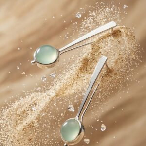 BO E 113 boucles d'oreilles "Eclat marin"