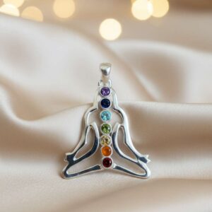 P RAN 01 pendentif argent chakra