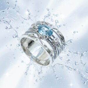 R NH 5544 bague argent avec topaze